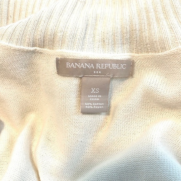 Banana Republic,Gorgeous Ivory,Soft Ribbed Turtleneck,Wardrobe Staple Size XS - Picture 10 of 11